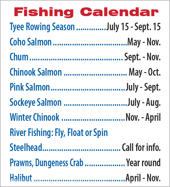Fishing Calendar Campbell River